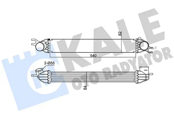 KALE 344860 Turbo Radyatörü 17512751277 resmi