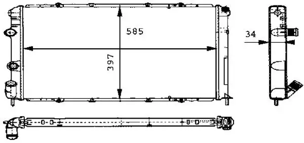 MAHLE CR434000S Radyatör 7701352605 resmi