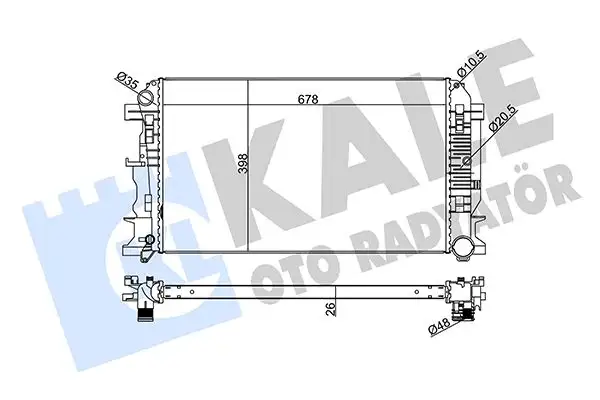 KALE 373900 Radyatör resmi