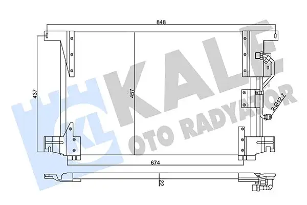 KALE 360155 Klima Radyatörü A9425000154 resmi