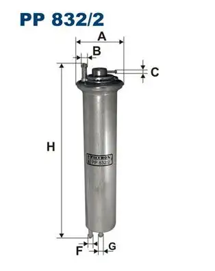 FILTRON PP832/2 Yakıt Filtresi 13321709535 resmi