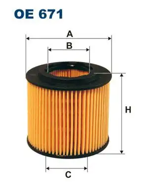 FILTRON OE671 Yağ Filtresi resmi