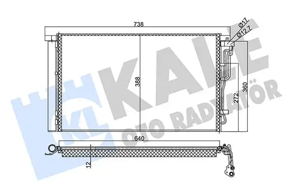 KALE 354025 Klima Radyatörü 97606F2000 resmi