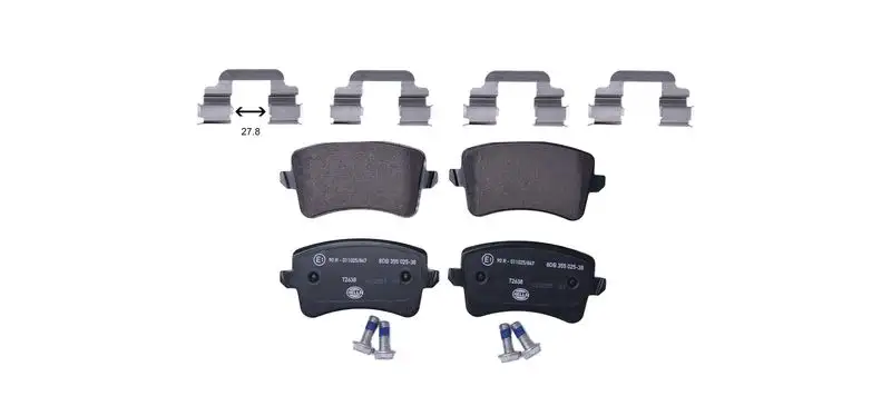 HELLA 8DB355025-381 Arka Fren Balatası resmi