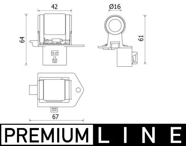 MAHLE CFR8000P Kalorifer Rezistansı 1341586 resmi