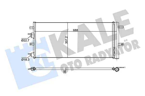 KALE 353160 Klima Radyatörü resmi