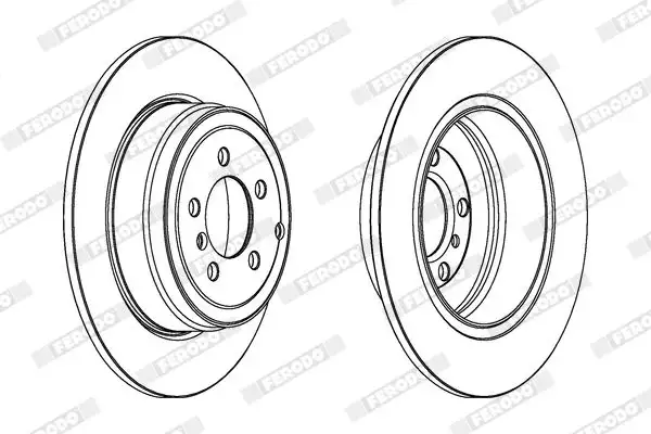FERODO DDF1518C-1 Arka Fren Diski SDB000211 resmi