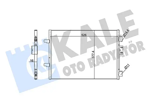 KALE 342835 Klima Radyatörü 7700436062 resmi