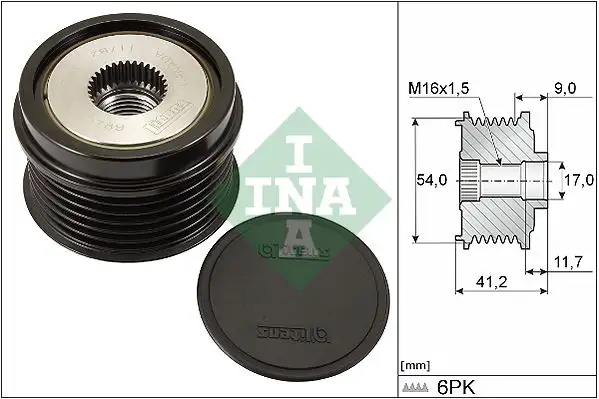 INA 535019210 Alternatör Kasnağı resmi