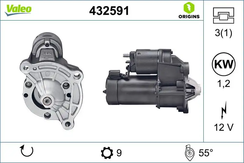 VALEO 432591 Marş Motoru resmi