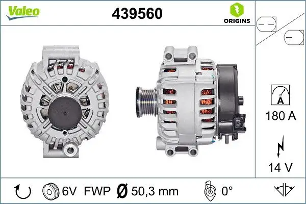 VALEO 439560 Şarj Dinamosu 12317525376 resmi