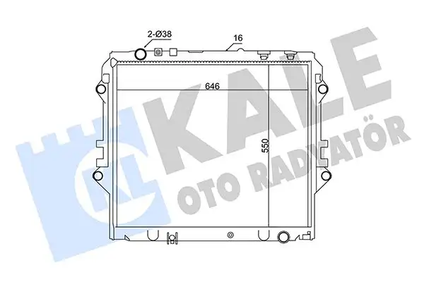 KALE 354225 Radyatör 164000L450 resmi