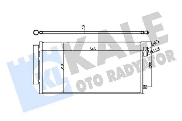 KALE 347285 Klima Radyatörü 52102801 resmi