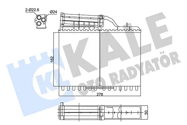 KALE 346465 Kalorifer Radyatörü 64111384325 resmi