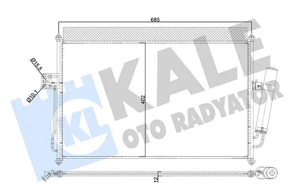 KALE 354030 Klima Radyatörü 8980526343 resmi