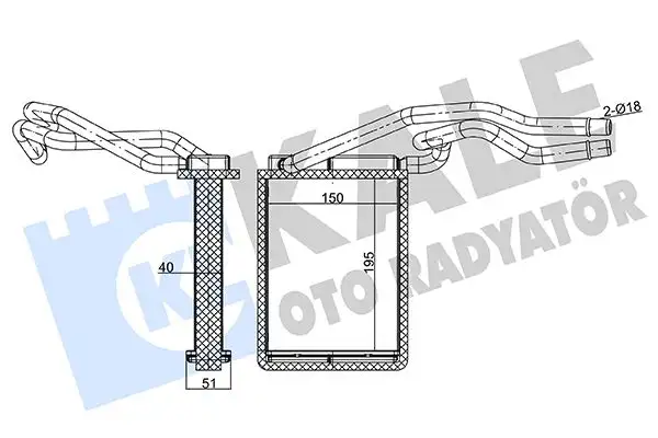 KALE 346540 Kalorifer Radyatörü 2S6H18B539AB resmi