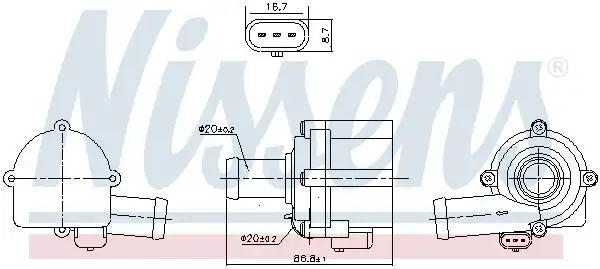 NISSENS 832152 Devirdaim 06H121601P resmi