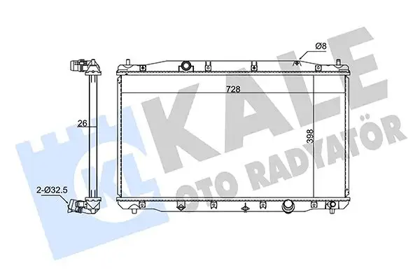 KALE 354270 Radyatör 19010R06E01 resmi