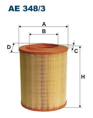 FILTRON AE348/3 Hava Filtresi 71773167 resmi