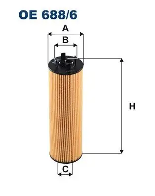 FILTRON OE688/6 Yağ Filtresi 05L115562A resmi