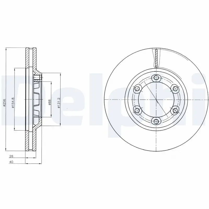 DELPHI BG4252 Ön Fren Diski resmi