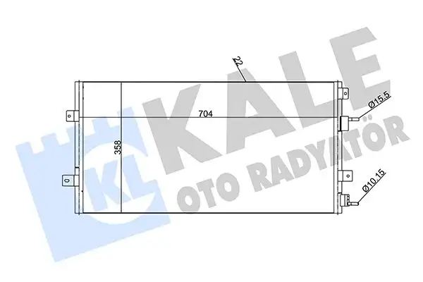 KALE 342420 Klima Radyatörü resmi