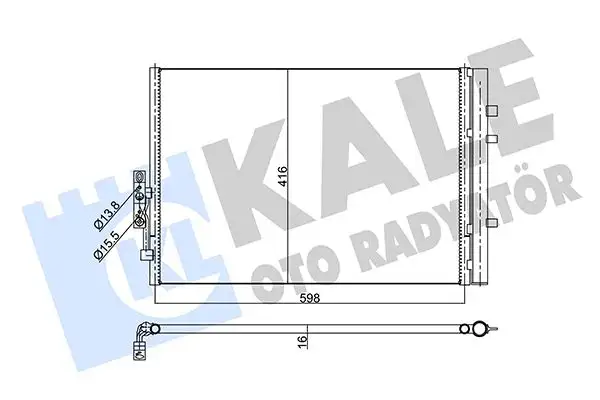 KALE 350540 Klima Radyatörü 64539216144 resmi