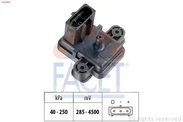 FACET 10.3059 MAP Sensörü 97VB9F479BA resmi