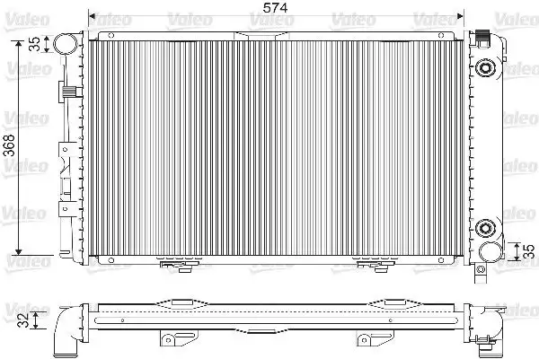VALEO 733135 Radyatör A2015004103 resmi