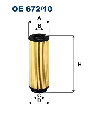 FILTRON OE672/10 Yağ Filtresi resmi