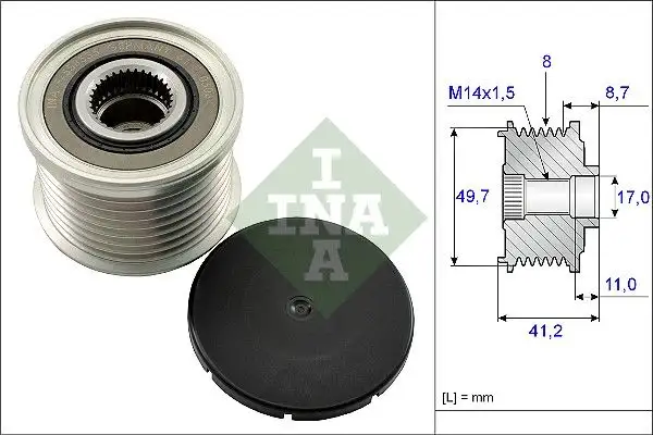 INA 535014110 Alternatör Kasnağı resmi