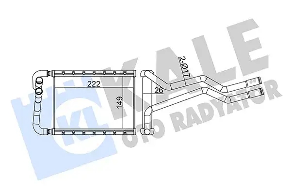 KALE 358630 Kalorifer Radyatörü 971382B000 resmi