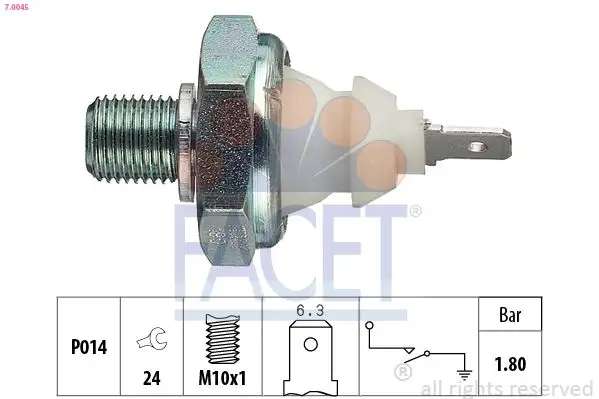 FACET 7.0045 Yağ Müşiri 056919081E resmi