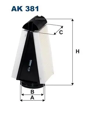 FILTRON AK381 Hava Filtresi A6510940404 resmi