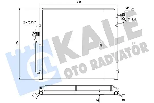 KALE 361345 Klima Radyatörü A0995000002 resmi