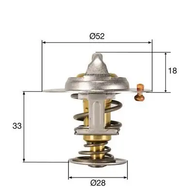 MAHLE TX32792D Termostat resmi