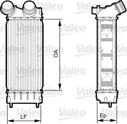 VALEO 818226 Turbo Radyatörü 9800291280 resmi