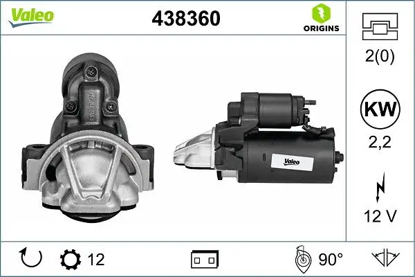 VALEO 438360 Marş Motoru resmi