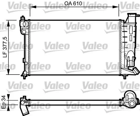 VALEO 730983 Radyatör resmi