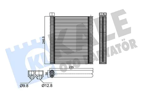KALE 354895 Klima Radyatörü 271207069R resmi