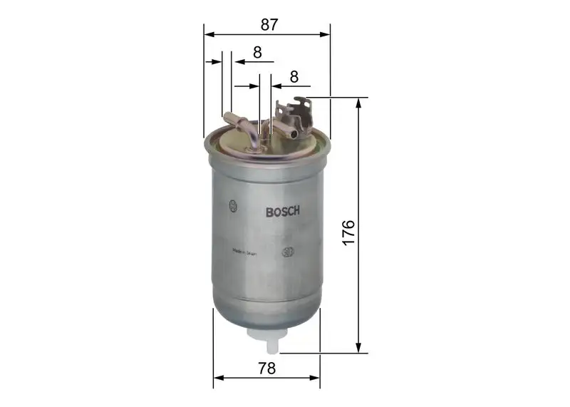 BOSCH 0450906267 Yakıt Filtresi resmi