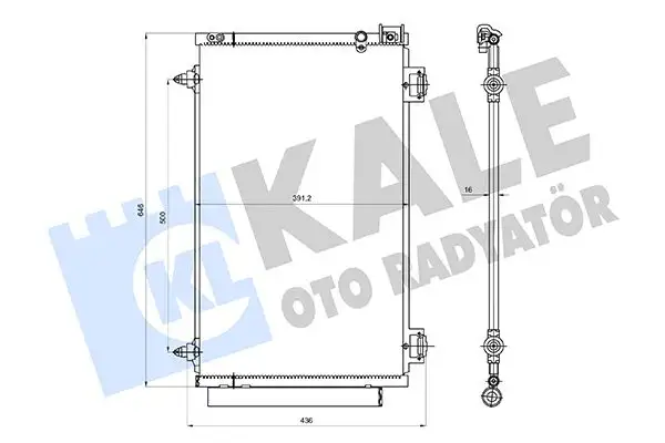 KALE 361375 Klima Radyatörü 8845005101 resmi