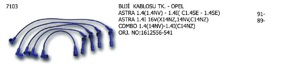 ÜNÜVAR 7103 Buji Kablosu resmi