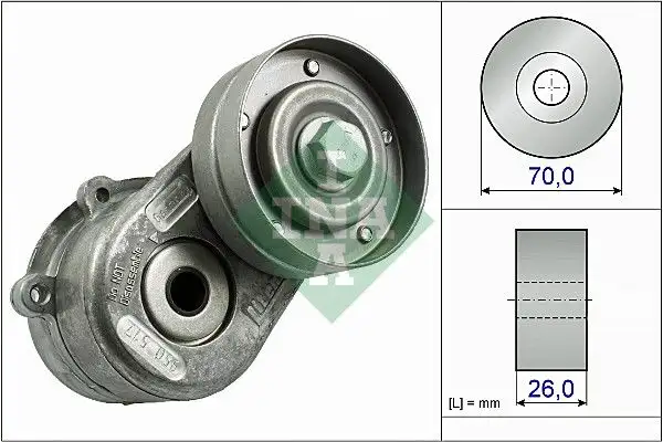INA 534044810 Kayış Gergi Kütüğü 04861630AB resmi