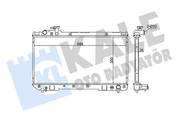 KALE 351915 Radyatör 164007A111 resmi