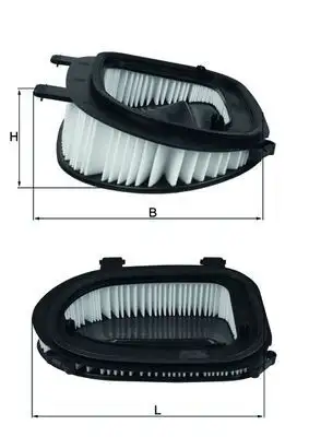 MAHLE LX3541 Hava Filtresi 13717811026 resmi