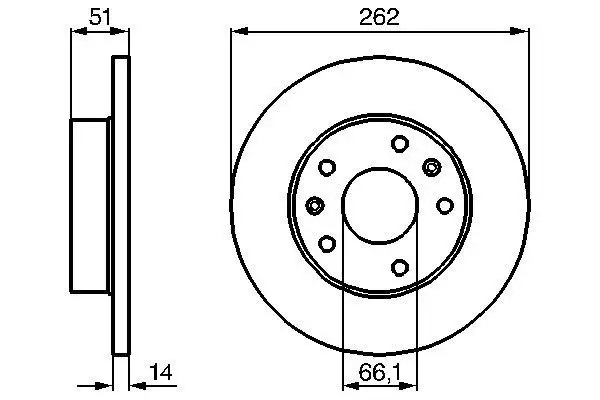 BOSCH 0986478991 Ön Fren Diski SDB100830 resmi