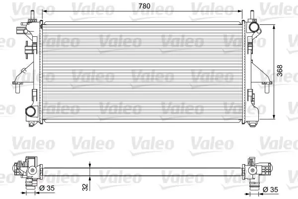 VALEO 701727 Radyatör resmi