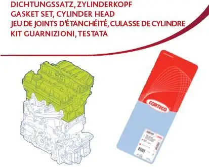 CORTECO 417947P (83417947) Motor Takım Conta (Üst) 5028399 resmi