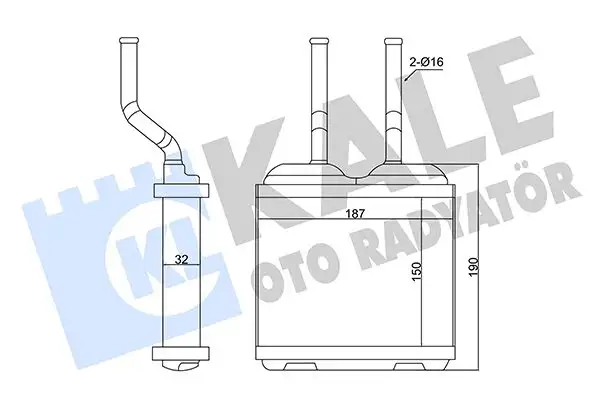 KALE 346685 Kalorifer Radyatörü 52463287 resmi